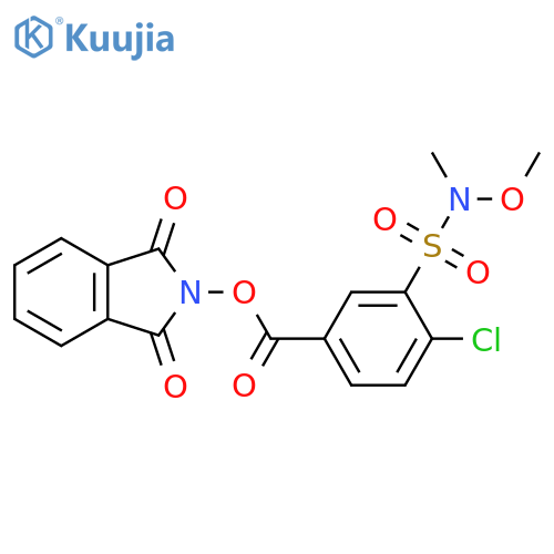1,3-dioxo-2,3-dihydro-1H-isoindol-2-yl 4-chloro-3-[methoxy(methyl)sulfamoyl]benzoate structure