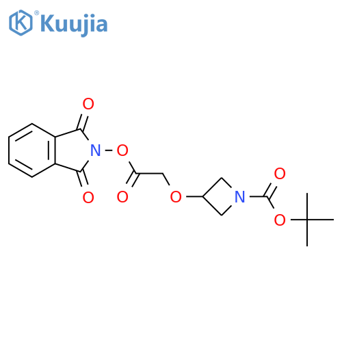 tert-butyl 3-{2-[(1,3-dioxo-2,3-dihydro-1H-isoindol-2-yl)oxy]-2-oxoethoxy}azetidine-1-carboxylate structure