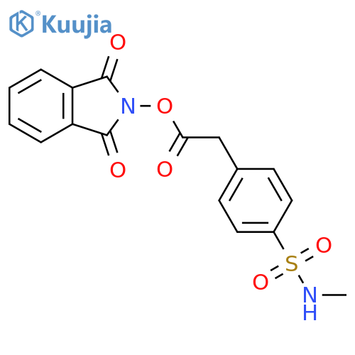 1,3-dioxo-2,3-dihydro-1H-isoindol-2-yl 2-[4-(methylsulfamoyl)phenyl]acetate structure
