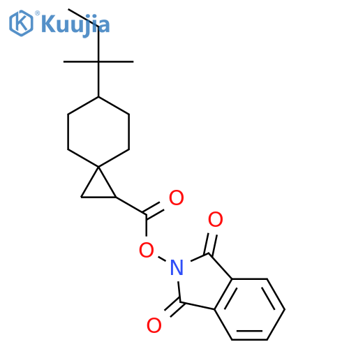 1,3-dioxo-2,3-dihydro-1H-isoindol-2-yl 6-(2-methylbutan-2-yl)spiro[2.5]octane-1-carboxylate structure
