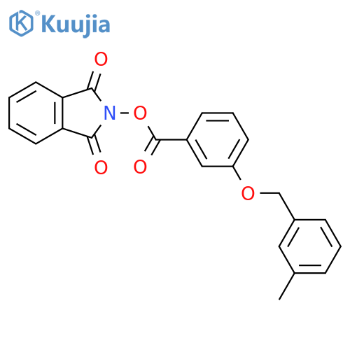 1,3-dioxo-2,3-dihydro-1H-isoindol-2-yl 3-[(3-methylphenyl)methoxy]benzoate structure