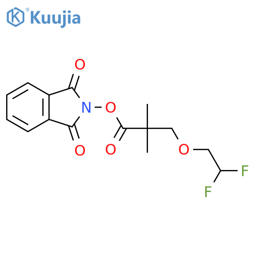 1,3-dioxo-2,3-dihydro-1H-isoindol-2-yl 3-(2,2-difluoroethoxy)-2,2-dimethylpropanoate structure