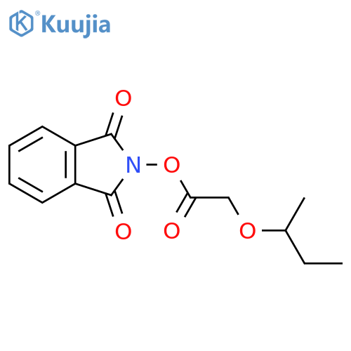 1,3-dioxo-2,3-dihydro-1H-isoindol-2-yl 2-(butan-2-yloxy)acetate structure