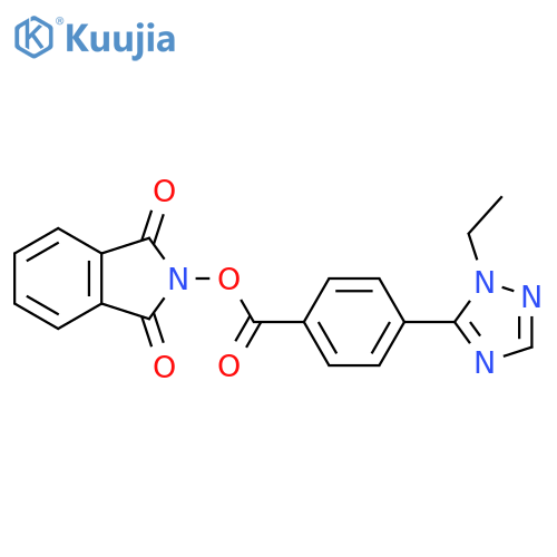 1,3-dioxo-2,3-dihydro-1H-isoindol-2-yl 4-(1-ethyl-1H-1,2,4-triazol-5-yl)benzoate structure