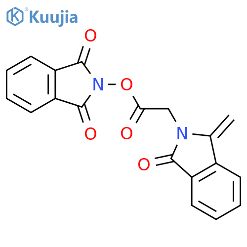 1,3-dioxo-2,3-dihydro-1H-isoindol-2-yl 2-(1-methylidene-3-oxo-2,3-dihydro-1H-isoindol-2-yl)acetate structure
