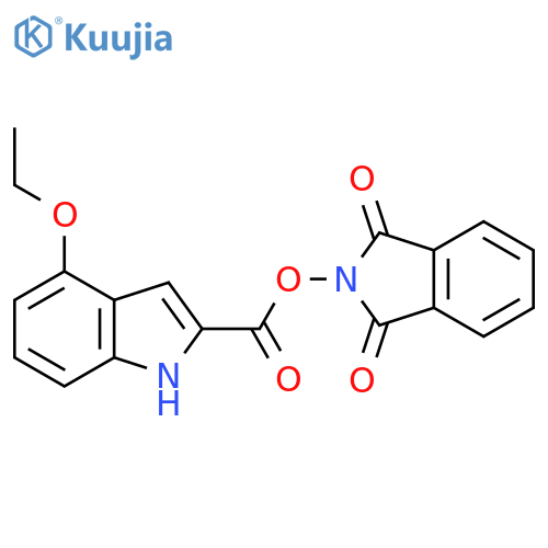 1,3-dioxo-2,3-dihydro-1H-isoindol-2-yl 4-ethoxy-1H-indole-2-carboxylate structure