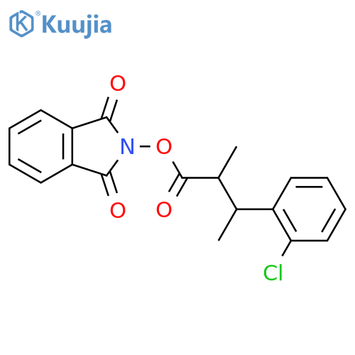 1,3-dioxo-2,3-dihydro-1H-isoindol-2-yl 3-(2-chlorophenyl)-2-methylbutanoate structure
