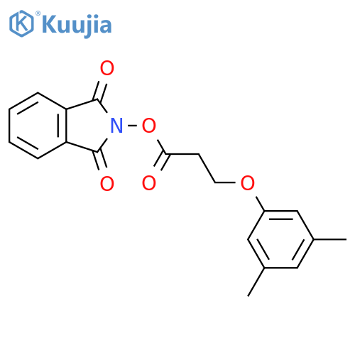 1,3-dioxo-2,3-dihydro-1H-isoindol-2-yl 3-(3,5-dimethylphenoxy)propanoate structure