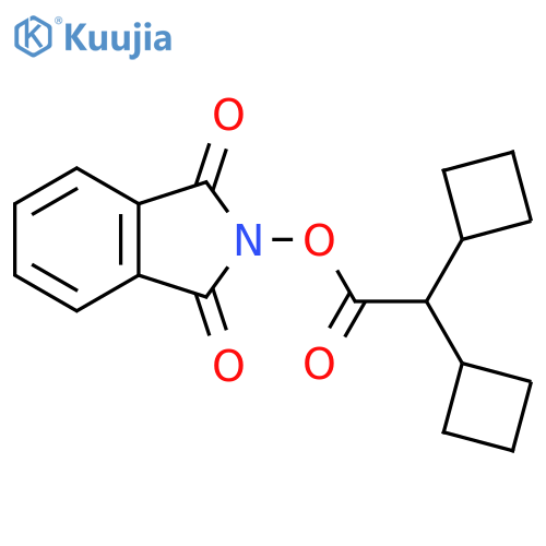1,3-dioxo-2,3-dihydro-1H-isoindol-2-yl 2,2-dicyclobutylacetate structure