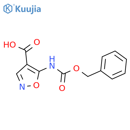 5-{[(Benzyloxy)carbonyl]amino}-1,2-oxazole-4-carboxylic acid structure