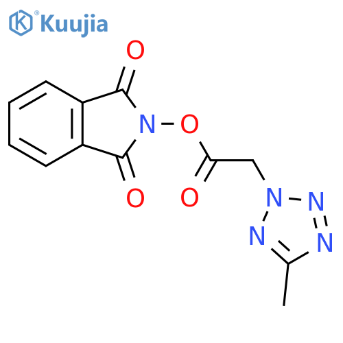 1,3-dioxo-2,3-dihydro-1H-isoindol-2-yl 2-(5-methyl-2H-1,2,3,4-tetrazol-2-yl)acetate structure