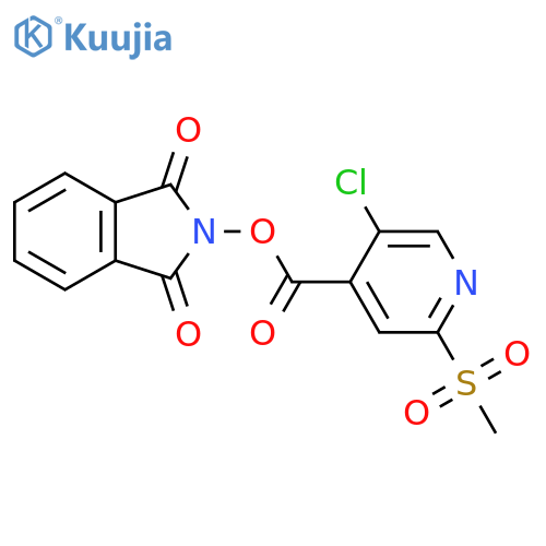 1,3-dioxo-2,3-dihydro-1H-isoindol-2-yl 5-chloro-2-methanesulfonylpyridine-4-carboxylate structure