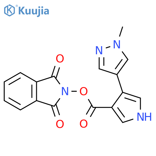 1,3-dioxo-2,3-dihydro-1H-isoindol-2-yl 4-(1-methyl-1H-pyrazol-4-yl)-1H-pyrrole-3-carboxylate structure