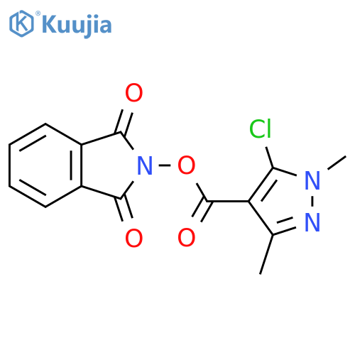 1,3-dioxo-2,3-dihydro-1H-isoindol-2-yl 5-chloro-1,3-dimethyl-1H-pyrazole-4-carboxylate structure