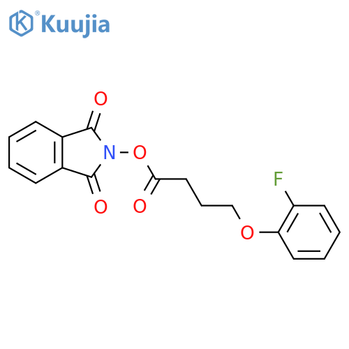 1,3-dioxo-2,3-dihydro-1H-isoindol-2-yl 4-(2-fluorophenoxy)butanoate structure