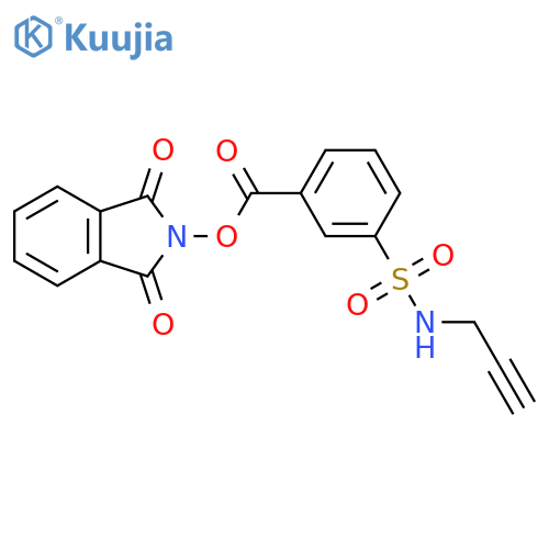 1,3-dioxo-2,3-dihydro-1H-isoindol-2-yl 3-[(prop-2-yn-1-yl)sulfamoyl]benzoate structure