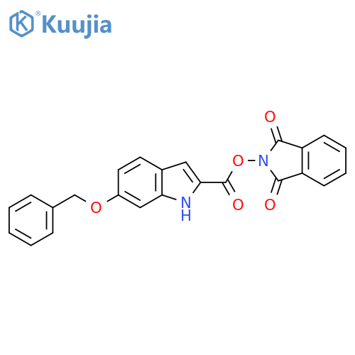 1,3-dioxo-2,3-dihydro-1H-isoindol-2-yl 6-(benzyloxy)-1H-indole-2-carboxylate structure