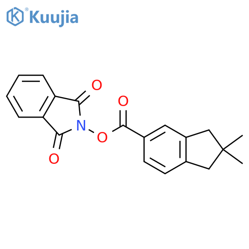1,3-dioxo-2,3-dihydro-1H-isoindol-2-yl 2,2-dimethyl-2,3-dihydro-1H-indene-5-carboxylate structure