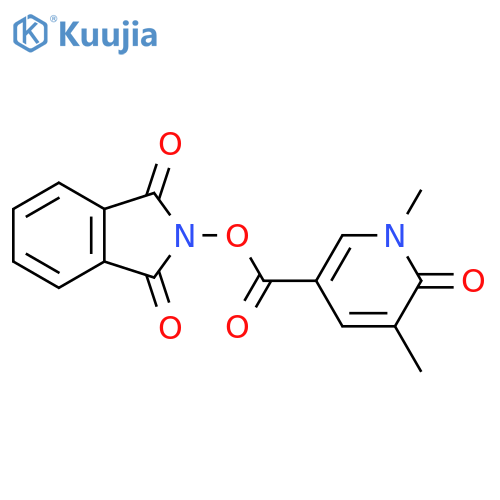 1,3-dioxo-2,3-dihydro-1H-isoindol-2-yl 1,5-dimethyl-6-oxo-1,6-dihydropyridine-3-carboxylate structure