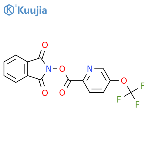 1,3-dioxo-2,3-dihydro-1H-isoindol-2-yl 5-(trifluoromethoxy)pyridine-2-carboxylate structure