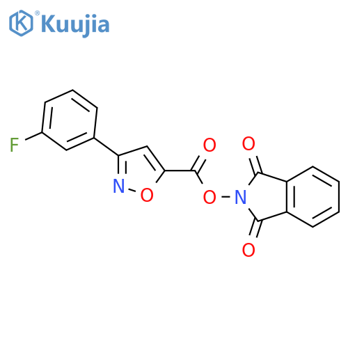 1,3-dioxo-2,3-dihydro-1H-isoindol-2-yl 3-(3-fluorophenyl)-1,2-oxazole-5-carboxylate structure