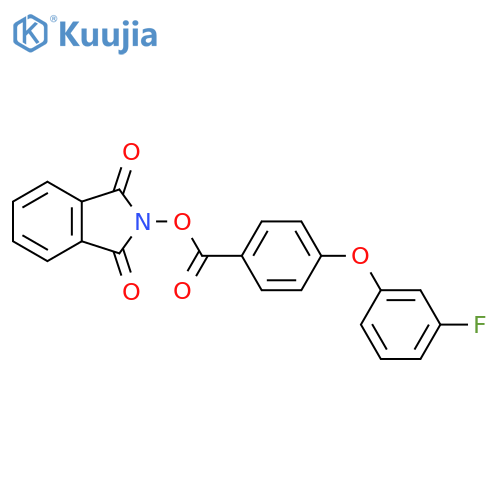 1,3-dioxo-2,3-dihydro-1H-isoindol-2-yl 4-(3-fluorophenoxy)benzoate structure
