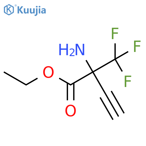 Ethyl 2-amino-2-(trifluoromethyl)but-3-ynoate structure