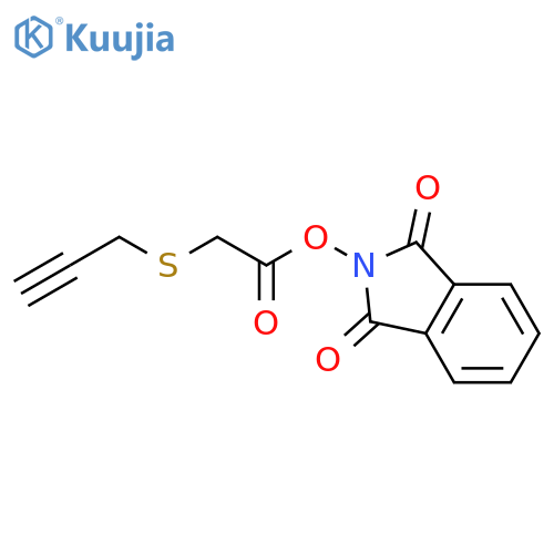 1,3-dioxo-2,3-dihydro-1H-isoindol-2-yl 2-(prop-2-yn-1-ylsulfanyl)acetate structure