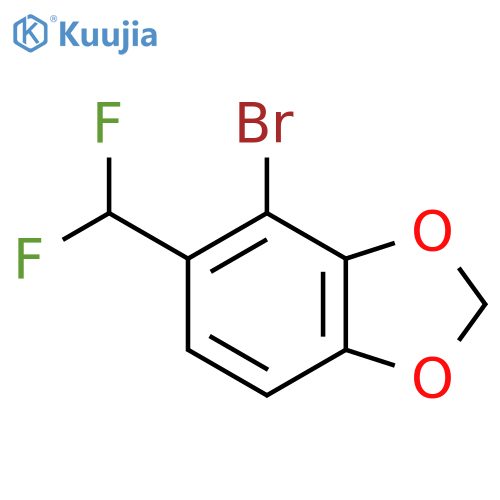 4-Bromo-5-(difluoromethyl)-1,3-benzodioxole structure
