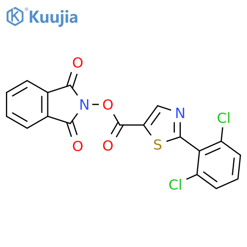 1,3-dioxo-2,3-dihydro-1H-isoindol-2-yl 2-(2,6-dichlorophenyl)-1,3-thiazole-5-carboxylate structure