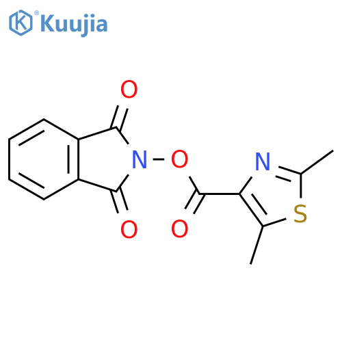 1,3-dioxo-2,3-dihydro-1H-isoindol-2-yl 2,5-dimethyl-1,3-thiazole-4-carboxylate structure