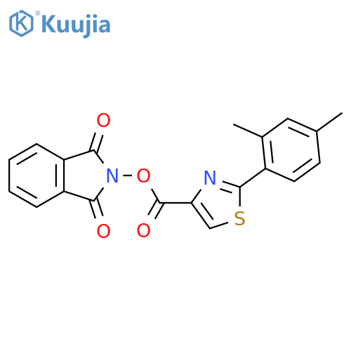 1,3-dioxo-2,3-dihydro-1H-isoindol-2-yl 2-(2,4-dimethylphenyl)-1,3-thiazole-4-carboxylate structure