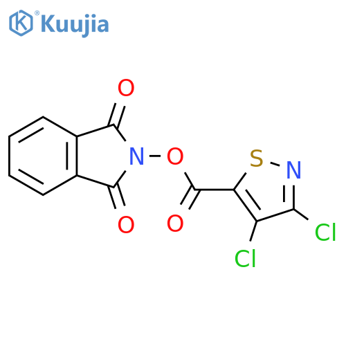 1,3-dioxo-2,3-dihydro-1H-isoindol-2-yl 3,4-dichloro-1,2-thiazole-5-carboxylate structure