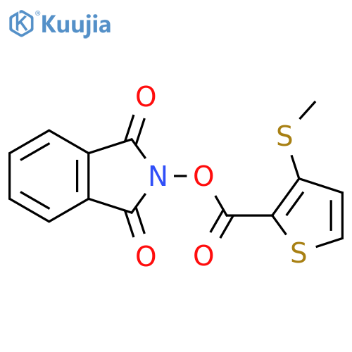 1,3-dioxo-2,3-dihydro-1H-isoindol-2-yl 3-(methylsulfanyl)thiophene-2-carboxylate structure