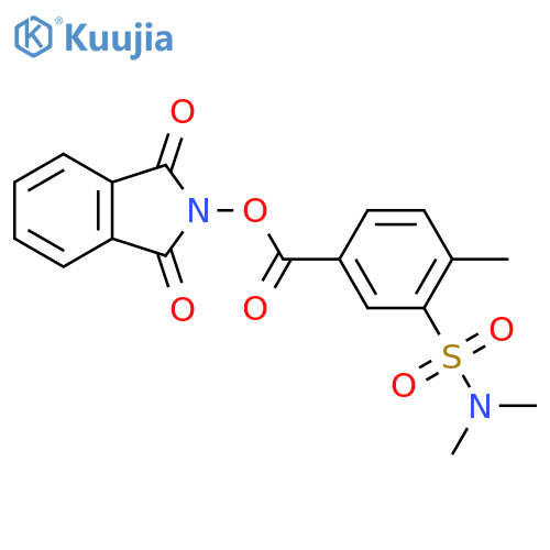 1,3-dioxo-2,3-dihydro-1H-isoindol-2-yl 3-(dimethylsulfamoyl)-4-methylbenzoate structure