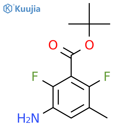 Tert-butyl 3-amino-2,6-difluoro-5-methylbenzoate structure
