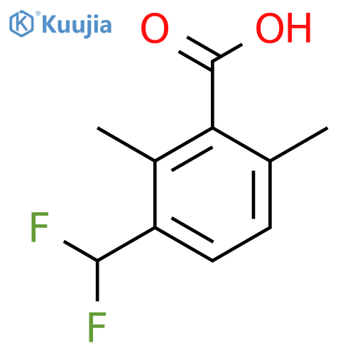 3-(Difluoromethyl)-2,6-dimethylbenzoic acid structure