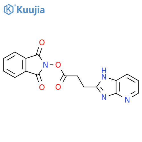 1,3-dioxo-2,3-dihydro-1H-isoindol-2-yl 3-{3H-imidazo[4,5-b]pyridin-2-yl}propanoate structure