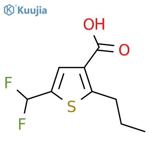 5-(Difluoromethyl)-2-propylthiophene-3-carboxylic acid structure