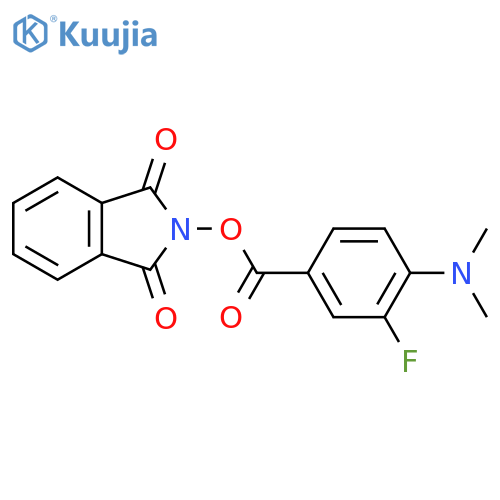 1,3-dioxo-2,3-dihydro-1H-isoindol-2-yl 4-(dimethylamino)-3-fluorobenzoate structure