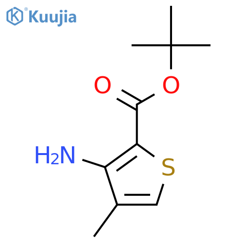 Tert-butyl 3-amino-4-methylthiophene-2-carboxylate structure