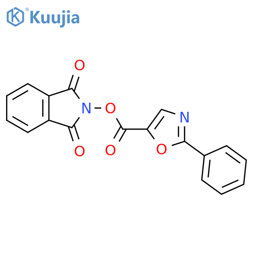 1,3-dioxo-2,3-dihydro-1H-isoindol-2-yl 2-phenyl-1,3-oxazole-5-carboxylate structure