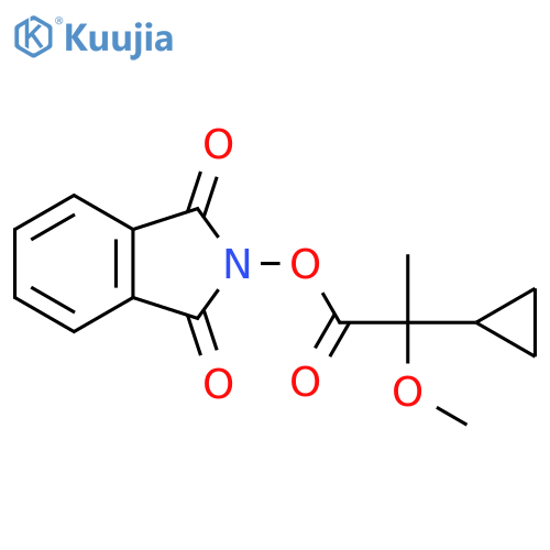 1,3-dioxo-2,3-dihydro-1H-isoindol-2-yl 2-cyclopropyl-2-methoxypropanoate structure
