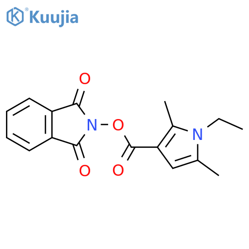 1,3-dioxo-2,3-dihydro-1H-isoindol-2-yl 1-ethyl-2,5-dimethyl-1H-pyrrole-3-carboxylate structure