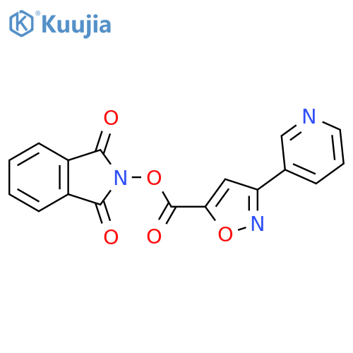 1,3-dioxo-2,3-dihydro-1H-isoindol-2-yl 3-(pyridin-3-yl)-1,2-oxazole-5-carboxylate structure