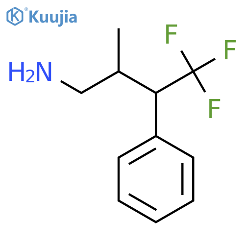 4,4,4-Trifluoro-2-methyl-3-phenylbutan-1-amine structure