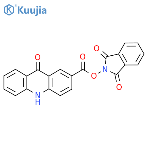 1,3-dioxo-2,3-dihydro-1H-isoindol-2-yl 9-oxo-9,10-dihydroacridine-2-carboxylate structure