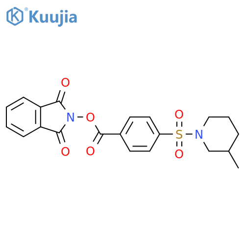 1,3-dioxo-2,3-dihydro-1H-isoindol-2-yl 4-[(3-methylpiperidin-1-yl)sulfonyl]benzoate structure