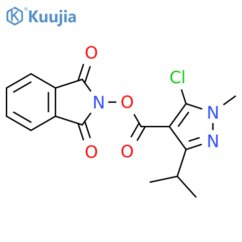 1,3-dioxo-2,3-dihydro-1H-isoindol-2-yl 5-chloro-1-methyl-3-(propan-2-yl)-1H-pyrazole-4-carboxylate structure