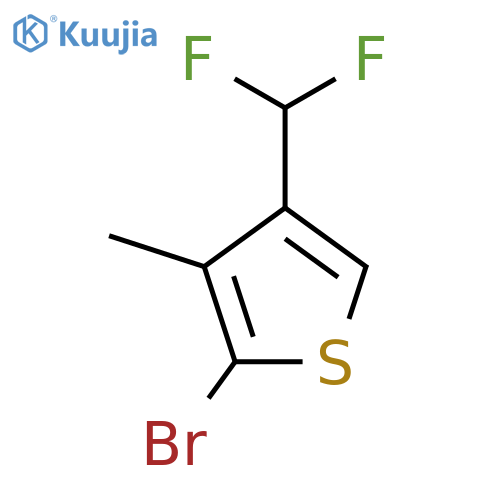 2-Bromo-4-(difluoromethyl)-3-methylthiophene structure